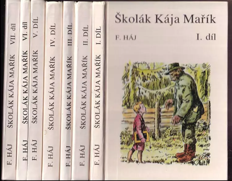 Školák Kája Mařík 1 - 7 - KOMPLET