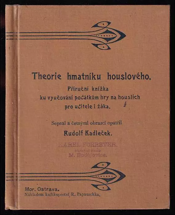 Theorie hmatníku houslového - příruční knížka ku vyučování počátkům hry na houslích pro učitele i žáka