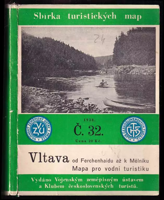 Vltava od Ferchenhaidu až k Mělníku : Mapa pro vodní turistiku : Měřítko 1:750 000