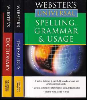 Webster´s Universal Desk Ref Set 3. (Spelling, Grammar&Usage, Thesaurus, Dictionary