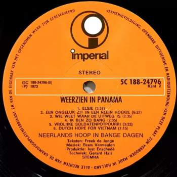 Neerlands Hoop In Bange Dagen: Weerzien In Panama (2xLP)