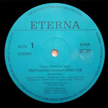 Johann Sebastian Bach: Weihnachtsoratorium (Ausschnitte)