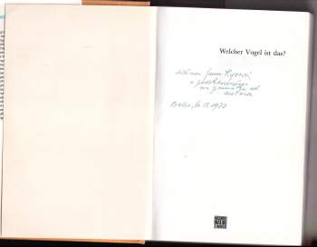Walter Černý: Welcher Vogel ist das?