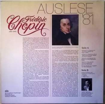 Frédéric Chopin: Welte Mignon / Konzert Für Klavier Und Orchester (Auslese '81)