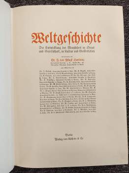 Julius von Pflugk-Harttung: Weltgeschichte - Die Entwicklung der Menschheit in Staat und Gesellschaft, in Kultur und Geistesleben - Band 4 - Geschichte der Neuzeit - Das religiöse Zeitalter 1500-1650