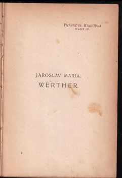 Jaroslav Maria: Werther