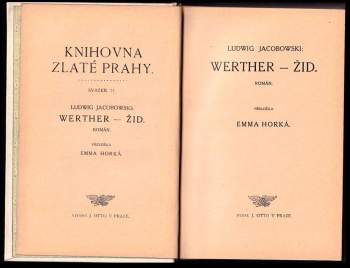 Ludwig Jacobowski: Werther - žid