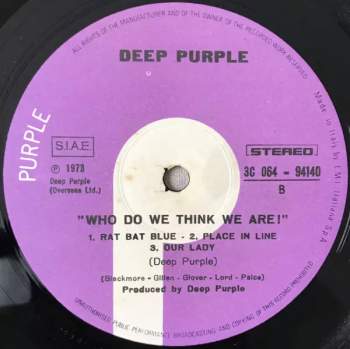 Deep Purple: Who Do We Think We Are