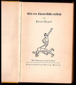 Karel Čapek: Wie ein Theaterstück entsteht