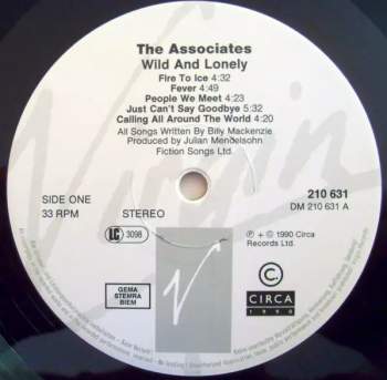 The Associates: Wild And Lonely