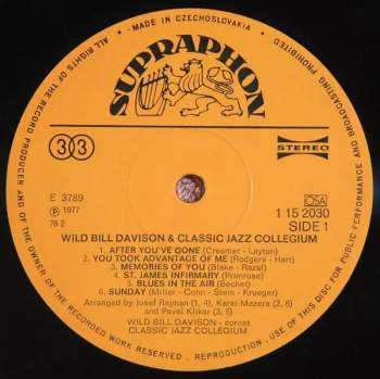 Classic Jazz Collegium: Wild Bill Davison & Classic Jazz Collegium
