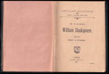 Hippolyte Adolphe Taine: William Shakespeare