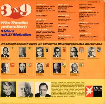 Various: Wim Thoelke Präsentiert: 3x9 (9 Stars Mit 27 Melodien)