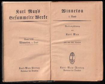 Karl May: Winnetou - Reiseerzählung  II.