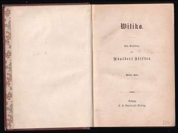 Adalbert Stifter: Witiko - Eine Erzählung - Dritter Band