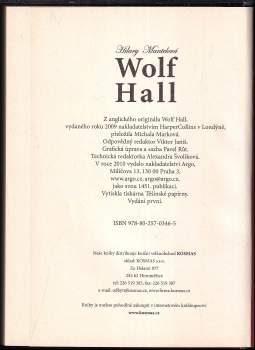 Hilary Mantel: Wolf Hall