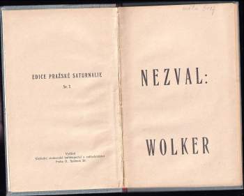 Vítězslav Nezval: Wolker