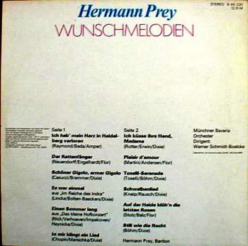 Hermann Prey: Wunschmelodien