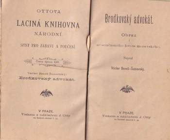 Václav Beneš Šumavský: Brodkovský advokát