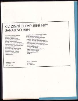 XIV. zimní olympijské hry Sarajevo 1984