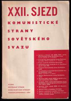 XXII sjezd Komunistické strany Sovětského svazu.