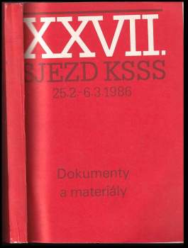 XXVII. sjezd KSSS 25.2.-6.3.1986