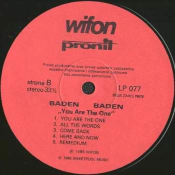 Baden: You Are The One