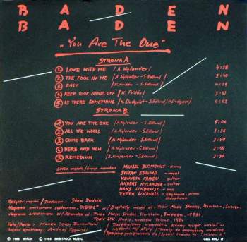 Baden: You Are The One