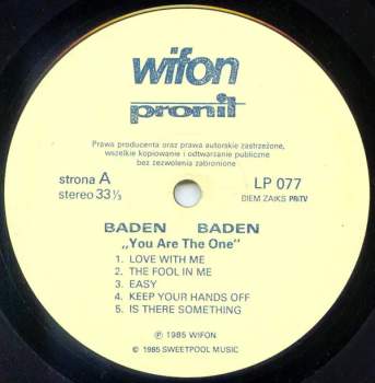 Baden: You Are The One