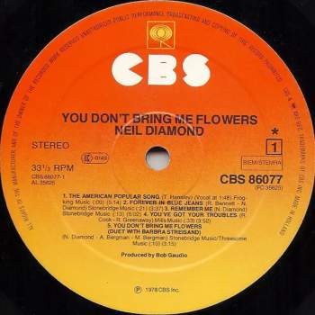 Neil Diamond: You Don't Bring Me Flowers