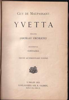 Guy de Maupassant: Yvetta
