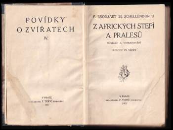 Fritz von Bronsart: Z afrických stepí a pralesů