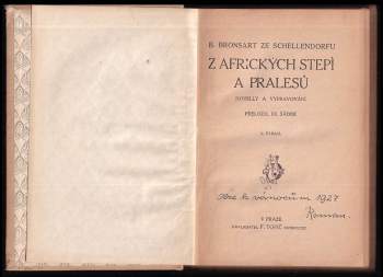 Fritz von Bronsart: Z afrických stepí a pralesů