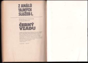 Miroslav Honzík: Z análů tajných služeb