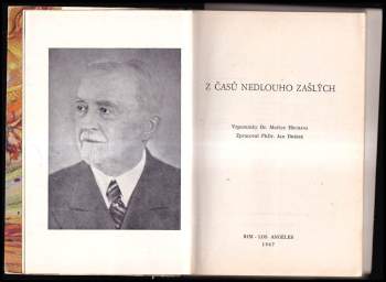 Mořic Hruban: Z časů nedlouho zašlých