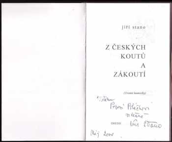 Jiří Stano: Z českých koutů a zákoutí