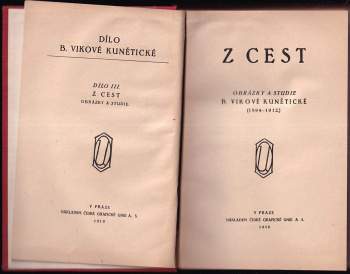 Božena Viková-Kunětická: Z cest