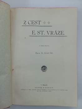 Enrique Stanko Vráz: Z cest E. St. Vráze