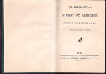 František Sokol Tůma: Z cest po Americe
