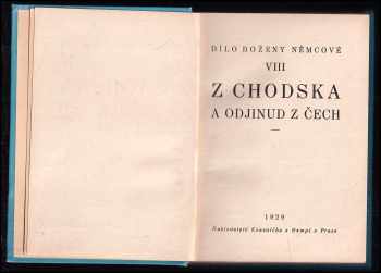 Božena Němcová: Z Chodska a odjinud z Čech