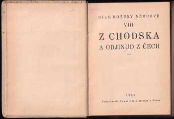 Božena Němcová: Z Chodska a odjinud z Čech