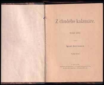Ignát Herrmann: Z chudého kalamáře