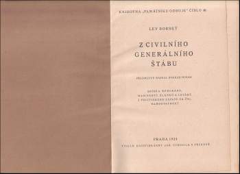 Lev Borský: Z civilního generálního štábu