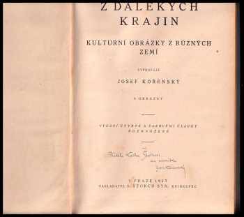 Josef Kořenský: Z dalekých krajin