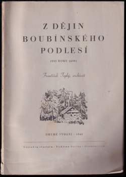 Z dějin boubínského podlesí