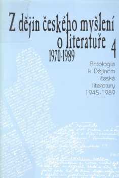 Z dějin českého myšlení o literatuře