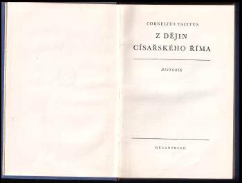 Publius Cornelius Tacitus: Z dějin císařského Říma