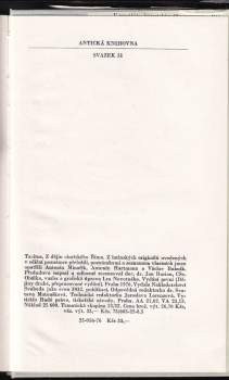 Publius Cornelius Tacitus: Z dějin císařského Říma