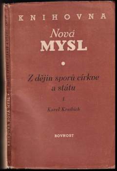Karel Kreibich: Z dějin sporů církve a státu