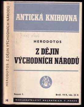 Z dějin východních národů